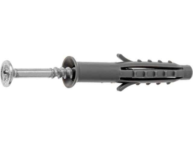 Дюбель-гвоздь с усом 6х40 мм полипропилен потай (10 шт в зип-локе) STARFIX (SMZ2-18216-10)
