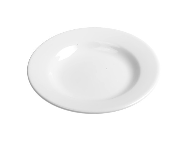 Тарелка глубокая керамическая, 211 мм, круглая, серия Лапсеки, белая, PERFECTO LINEA (Супер цена!) (17-121004)