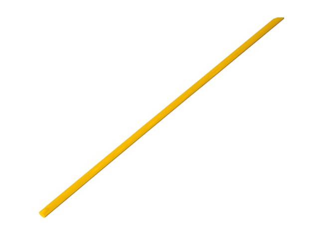 Термоусадочная трубка 3,0 / 1,5 мм, желтая (упак. 50 шт. по 1 м) REXANT (20-3002)