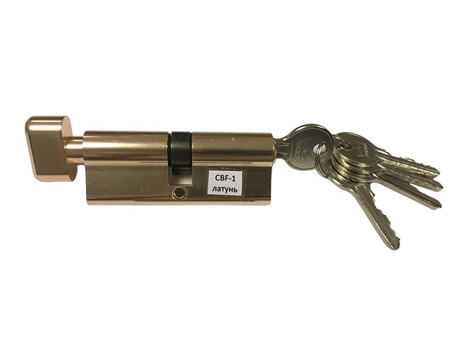 Евроцилиндр с вертушкой DORMA CBF-1 60 (30x30В) латунь (английский ключ) (7039000000018)
