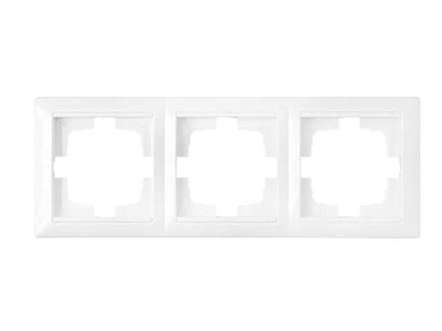 Рамка 3-местная белая, Стиль, Bylectrica (Рамка трехместная белая, Стиль) (ЮЛИГ.735212.216) (BYLECTRICA)
