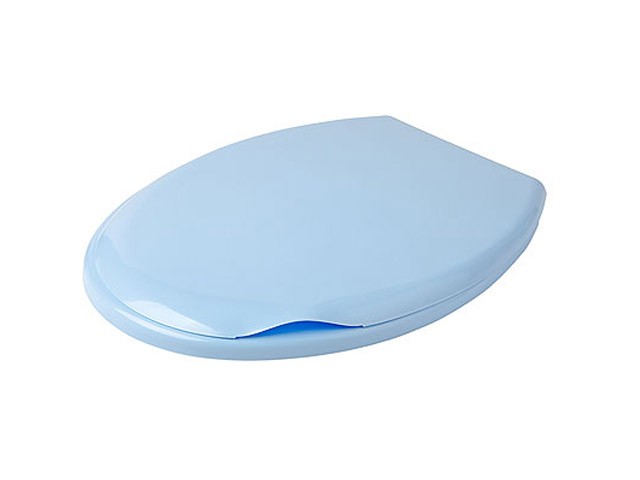 Сиденье для унитаза, светло-голубой, BEROSSI (Изделие из пластмассы. Размер 451 х 370 х 35 мм) (АС15808000)