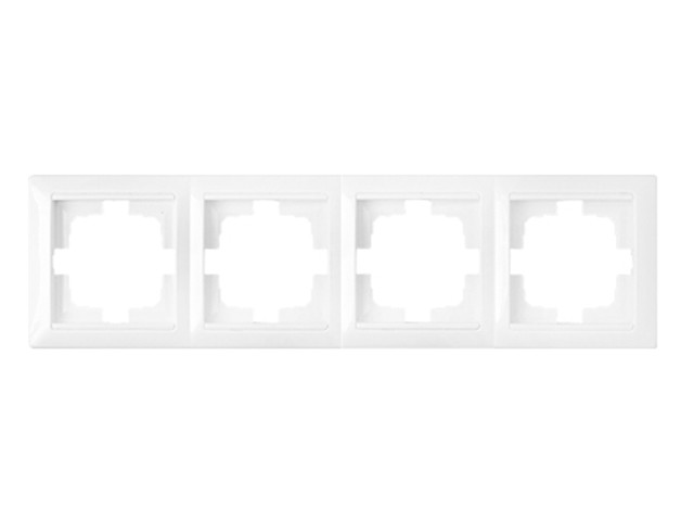 Рамка 4-местная белая, Стиль, Bylectrica (Рамка четырехместная белая, Стиль) (ЮЛИГ.735212.217) (BYLECTRICA)