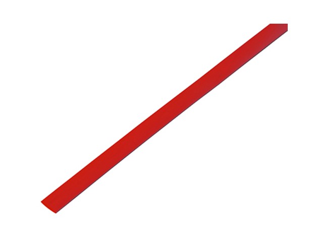 Термоусадочная трубка 6,0 / 3,0 мм, красная (упак. 50 шт. по 1 м) REXANT (20-6004)