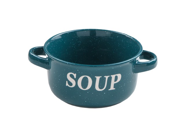 Миска керамическая, 134 мм, Для супа, синяя,  PERFECTO LINEA (Супница объемом 645 мл) (30-523306)