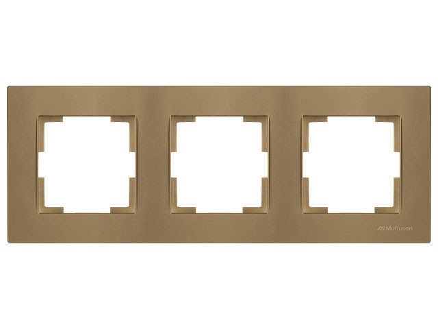 Рамка 3-ая горизонтальная золотая, RITA, MUTLUSAN (2220 800 1380)