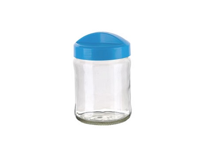 Банка для сыпучих продуктов Avena 0,9 л, голубая лагуна, BEROSSI (Изделие из стекла и пластмассы. Литраж 0.9 литра) (ИК19247000)