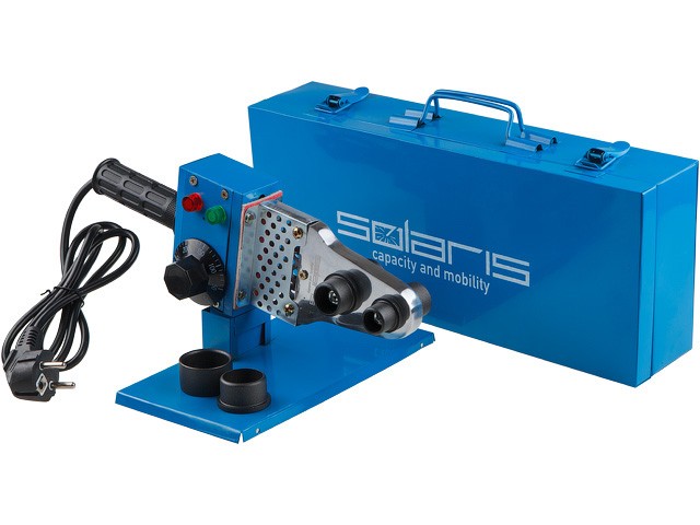 Сварочный аппарат для полимерных труб Solaris PW-601 (600 Вт, 3 насадки: 20, 25, 32 мм) (SOLARIS)