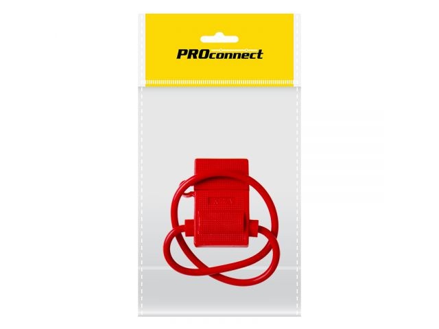 Дeржатель предохранителя, тип вилочный, красный PROconnect (16-0421-4-9) (PROCONNECT)