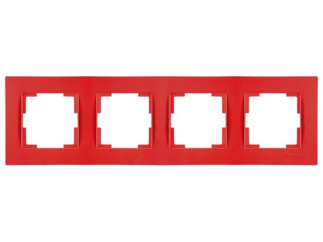Рамка 4-ая горизонтальная красная, RITA, MUTLUSAN (2220 800 1404)
