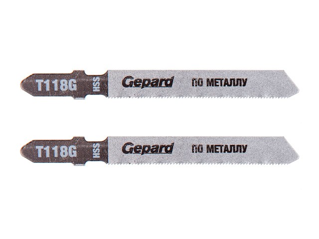 Пилка лобз. по металлу T118G (2 шт.) GEPARD (пропил прямой, тонкий, для базовых работ) (GP0608-19)
