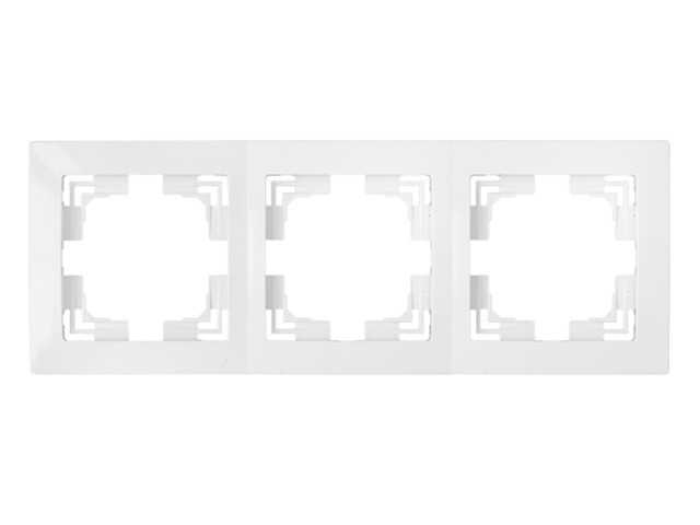 Рамка 3-местная белая, Уют, Bylectrica (Крышка ЮЛИГ.735212.281-40) (BYLECTRICA)