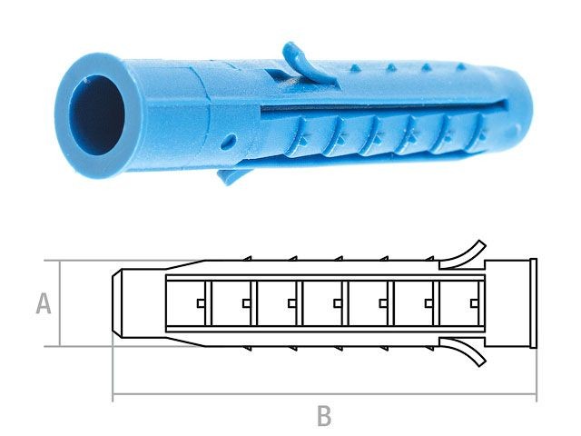 Дюбель распорный 10х100 мм четырехсегментный (4 шт в зип-локе) STARFIX (SMZ2-46385-4)