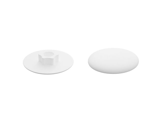 Заглушка для конфирмата, декоративная белая (1000 шт в пакете) STARFIX (SM-94527-1000)