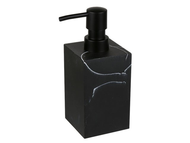Диспенсер (дозатор) для мыла MARBLE, черный, PERFECTO LINEA (Материал: НАТУРАЛЬНЫЙ КАМЕНЬ, полирезин) (35-000011)