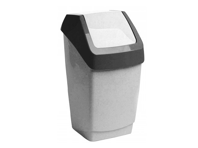 Контейнер для мусора ХАПС 15л (мраморный) (М2471) (IDEA)