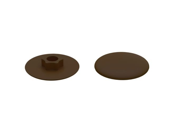 Заглушка для конфирмата, декоративная темно-коричневая (1000 шт в пакете) STARFIX (SM-43588-1000)