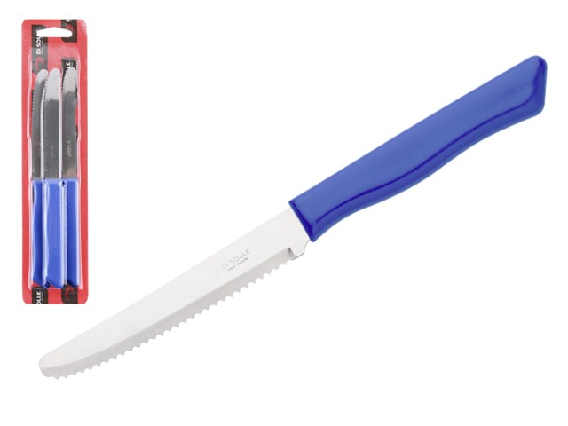 Набор ножей столовых, 3шт., серия PARATY, голубые сан марино, DI SOLLE (Супер цена! Длина: 200 мм, длина лезвия: 103 мм, толщина: 0,8 мм. Прочная плас