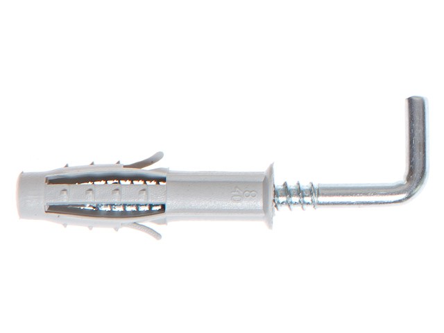 Дюбель с Г-образным крючком 10х50 мм (2 шт в зип-локе) STARFIX (SMZ1-95297-2)