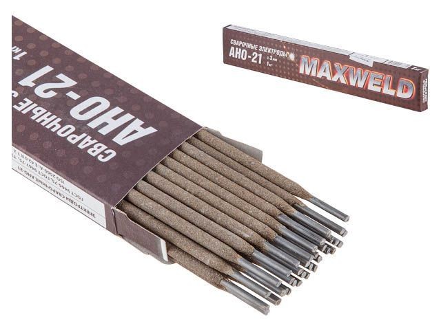 Электроды АНО-21 ф 3мм (уп. 1 кг) MAXWELD (4631151467761)