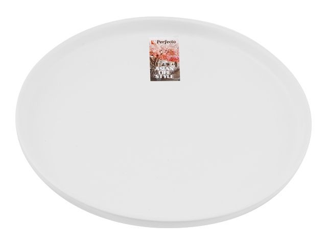 Тарелка десертная керамическая, 20.5 см, серия ASIAN, белая, PERFECTO LINEA (17-112024)