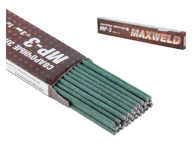 Электроды МР-3 ф 3мм (уп. 1 кг) MAXWELD (4631152182632)