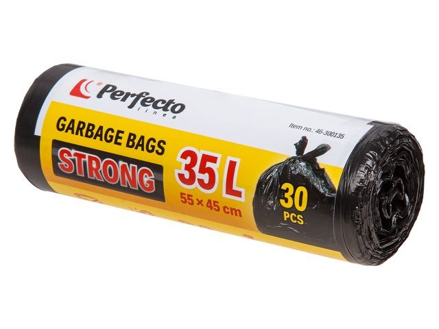 Пакеты для мусора, Strong, 35 л, 30 шт., PERFECTO LINEA (46-300135)