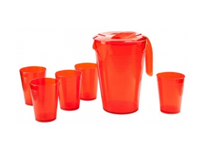 Набор для напитков "Fresh", апельсин, BEROSSI (Изделие из пластмассы. Литраж 1.8 литра и 0.25 литра) (ИК18050000)