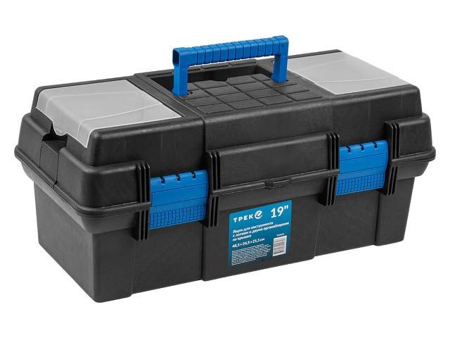 Ящик для инструмента пластмасс. 48.5х24.5х21.5 см (19") с лотком и органайз.20230 ТРЕК (TR20230)