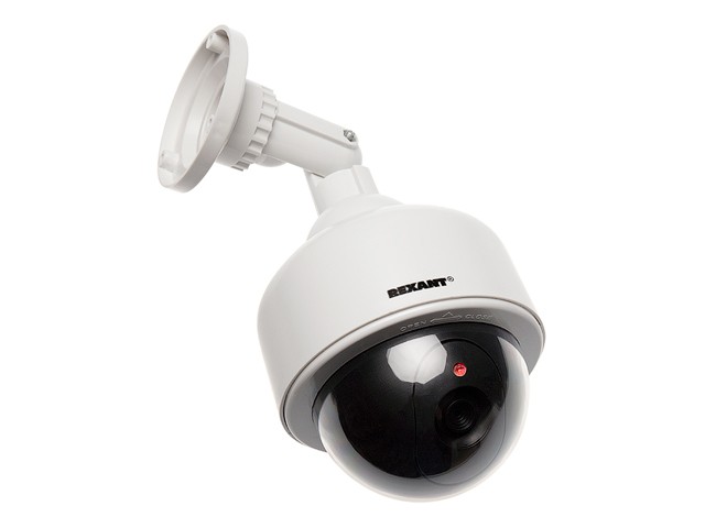 Муляж камеры уличный, купольный, белый  REXANT (45-0200)