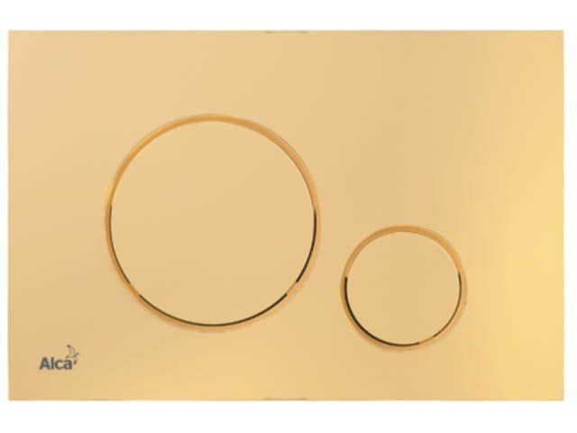Кнопка управления для систем инсталляций (золотая), Alcaplast (M675-RU)