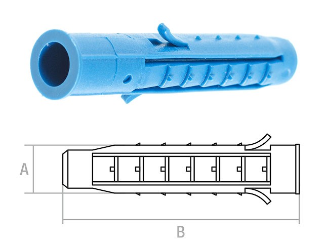 Дюбель распорный 10х100 мм четырехсегментный (200 шт) STARFIX (SM-46385-200)