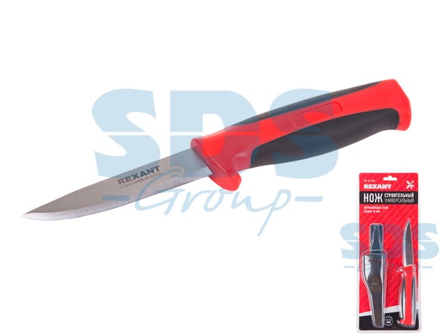 Нож строительный нержавеющая сталь лезвие 90 мм Rexant (12-4922) (REXANT)