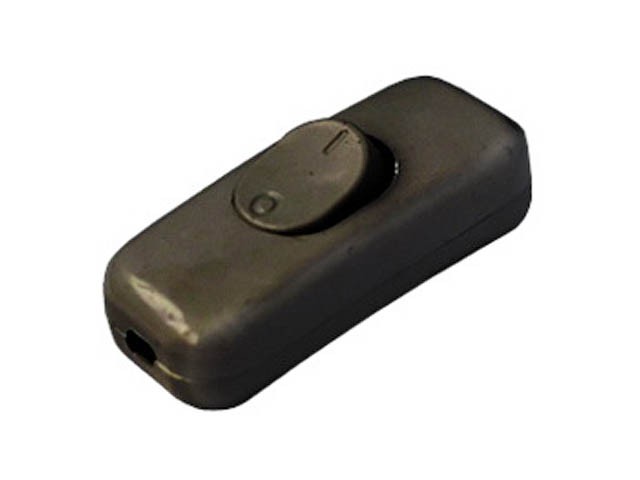 Выключатель на шнур 6А 250В черный BYLECTRICA (ДВУХПОЛЮСНЫЙ) (ВШ216-002ч)