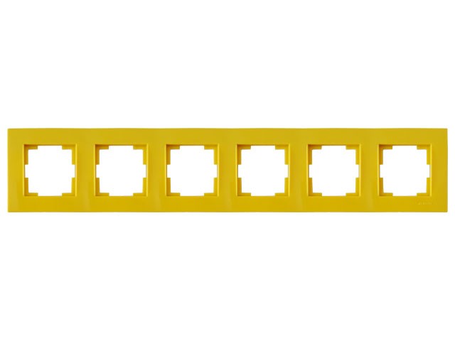 Рамка 6-ая горизонтальная желтая, RITA, MUTLUSAN (2220 800 1608)