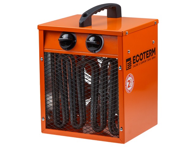 Нагреватель воздуха электр. Ecoterm EHC-02/1C (кубик, 2 кВт, 220 В, термостат, 2 года гарантии) (ECOTERM)