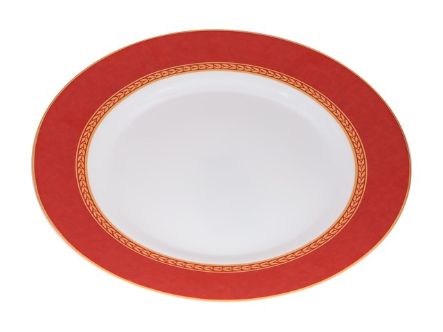Тарелка обеденная стеклокерамическая, 275 мм, круглая, AMEERAH RED (Амира рэд), DIVA LA OPALA (Sovrana Collection) (13-127540)