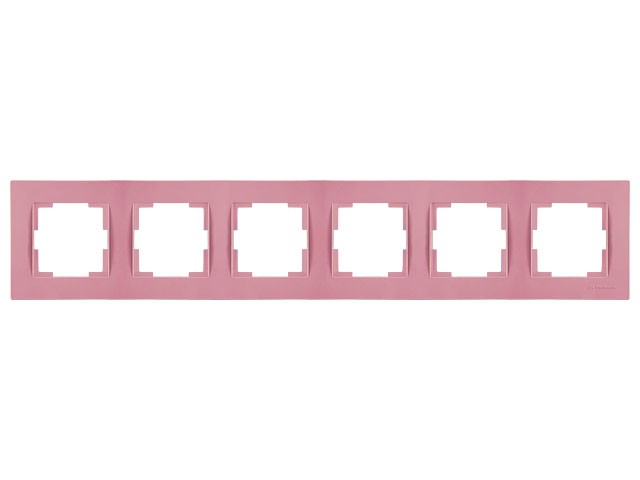 Рамка 6-ая горизонтальная розовая, RITA, MUTLUSAN (2220 800 1611)