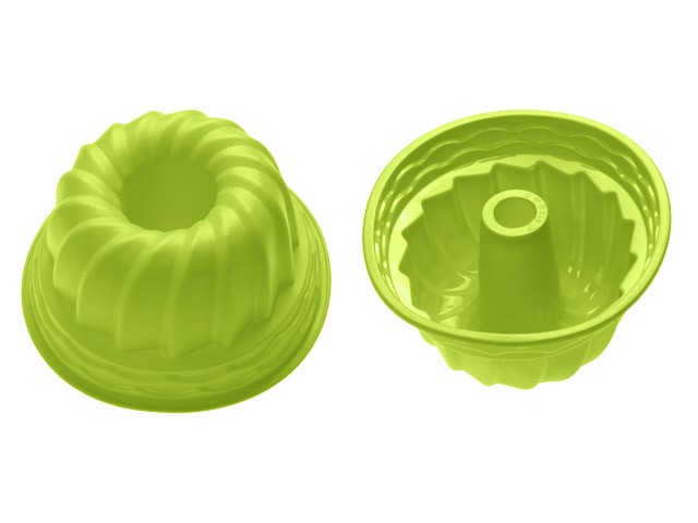 Форма для выпечки, силиконовая, кекс, 24 х 10.5 см, зеленая, PERFECTO LINEA (20-002813)