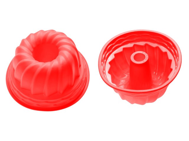 Форма для выпечки, силиконовая, кекс, 24 х 10.5 см, красная, PERFECTO LINEA (20-002815)