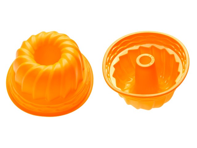 Форма для выпечки, силиконовая, кекс, 24 х 10.5 см, оранжевая, PERFECTO LINEA (20-002814)