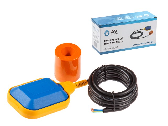 Поплавковый выключатель с кабелем 2 м AV Engineering (AVE1451200)