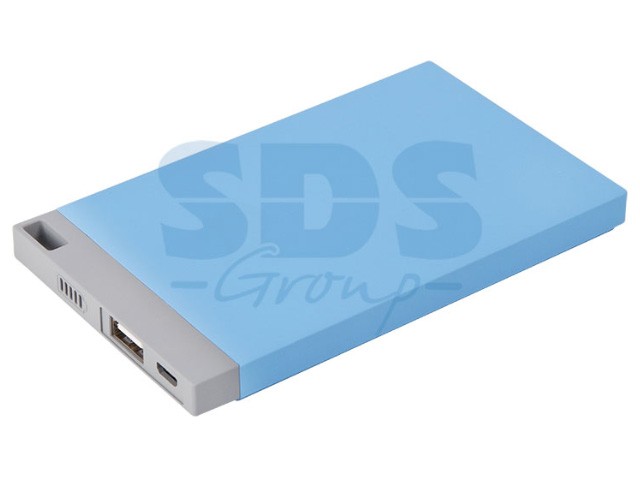 Устройство зарядное портативное Power Bank 4000 mAh USB голубое PROCONNECT (30-0500-3)