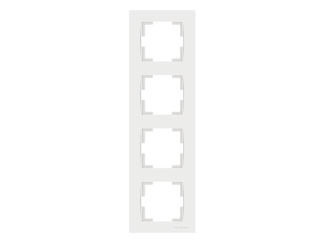Рамка 4-ая вертикальная белая, RITA, MUTLUSAN (2220 800 2401)