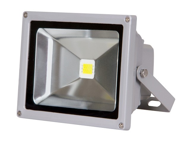 Прожектор светодиодный PFL -RGB-C/GR  10w  IP65Jazzway драйвер в комплекте (Настраиваемый Цветной +пульт  в комплекте. серый корпус) (1005892) (JAZZWA