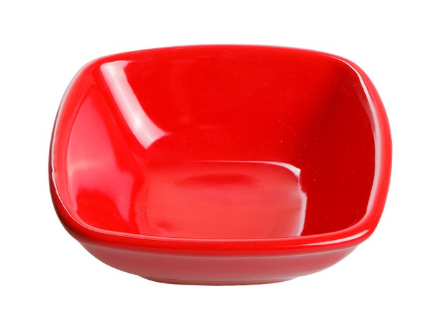 Салатник керамический, 120 мм, квадратный, серия Анкара, красный, PERFECTO LINEA (Супер цена!) (18-814509)