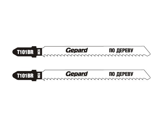 Пилка лобз. по дереву T101BR (2 шт.) GEPARD (пропил прямой, тонкий, аккуратный и чистый рез) (GP0625-09)