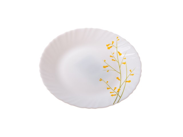 Тарелка десертная стеклокерамическая, 190 мм, круглая, серия Лимонник, DIVA LA OPALA (Collection Classique) (13-119023)