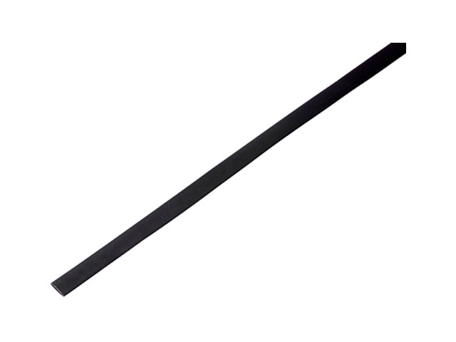 Термоусадочная трубка 6,0 / 3,0 мм, черная (упак. 50 шт. по 1 м) REXANT (20-6006)
