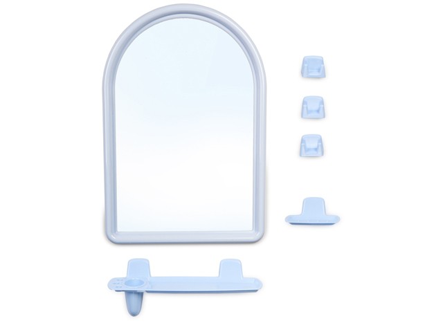 Набор для ванной Berossi 56 (Беросси 56), светло-голубой, BEROSSI (Изделие из пластмассы. Размер зеркало 360 х 520 мм) (НВ05608000)